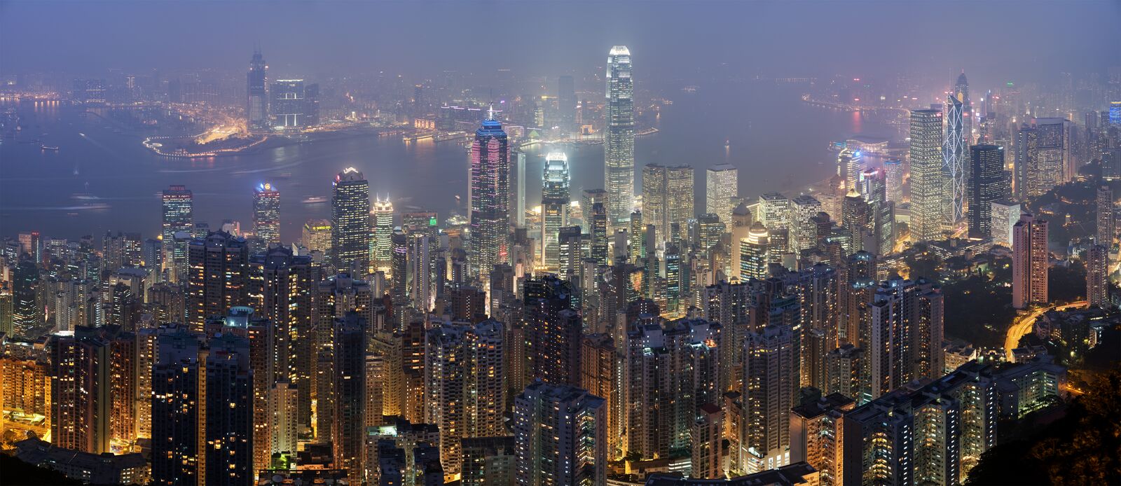 Skyline de Hong Kong desde Victoria Peak