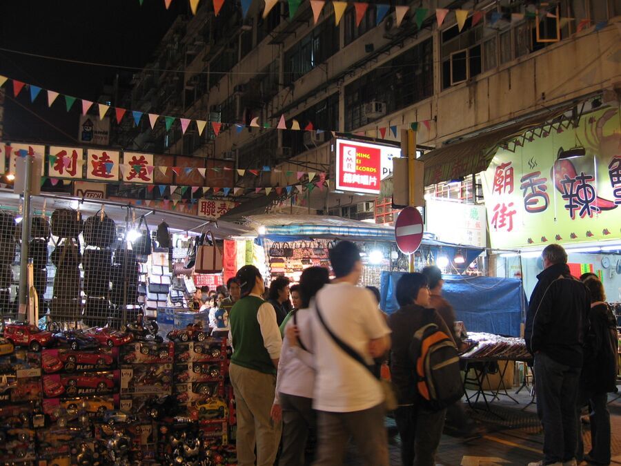 Mercado nocturno de Temple Street